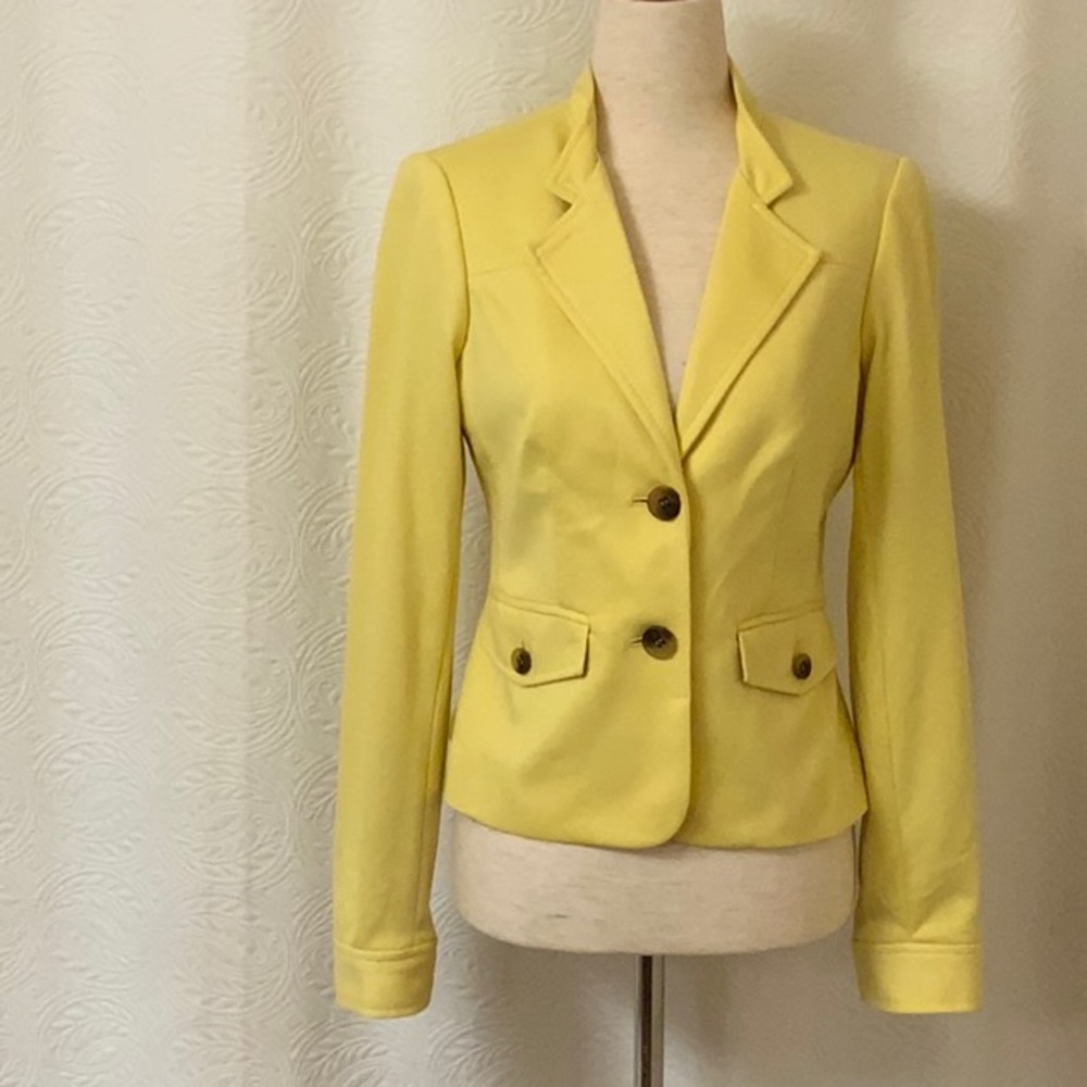 NWT The Limited Lemon Yellow Blazer XS